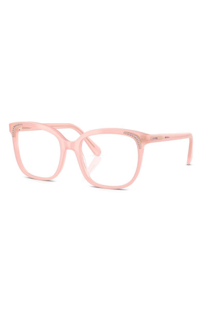 Swarovski 54mm Butterfly Optical Glasses, Alternate, color, Milky Pink