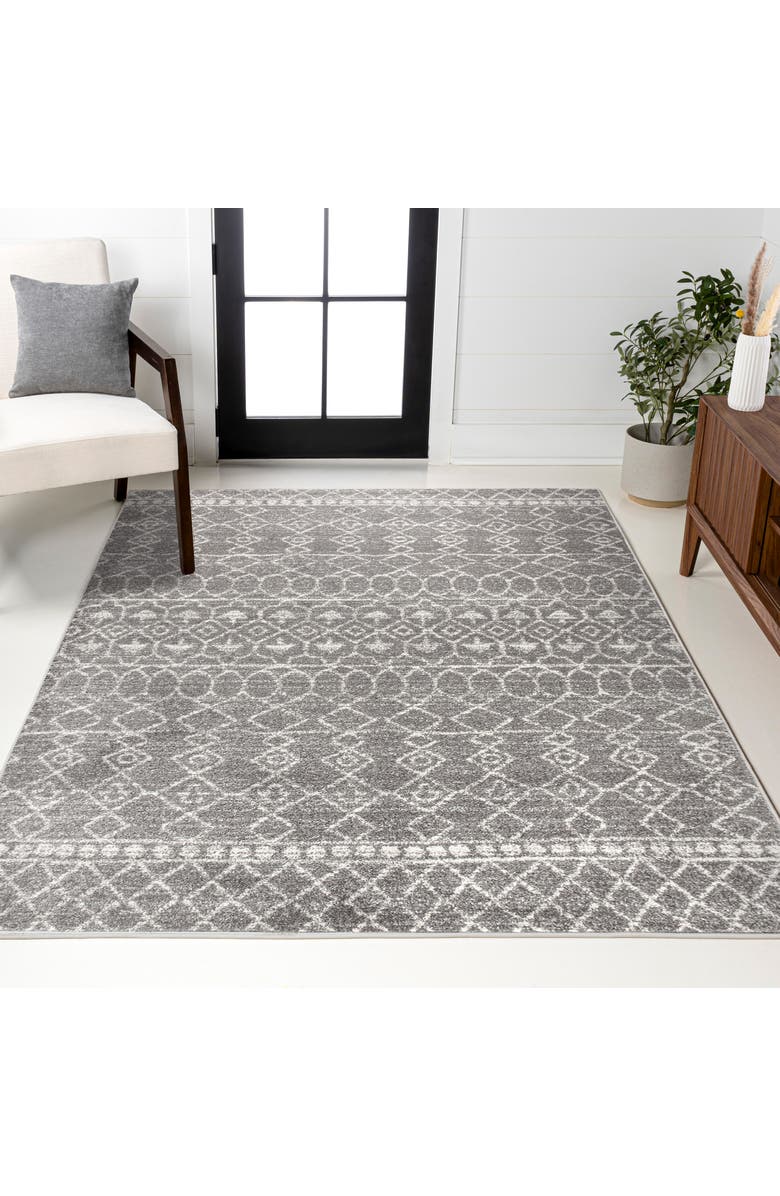 JONATHAN Y Izil Moroccan Beni Souk Area Rug, Alternate, color, Gray/Cream