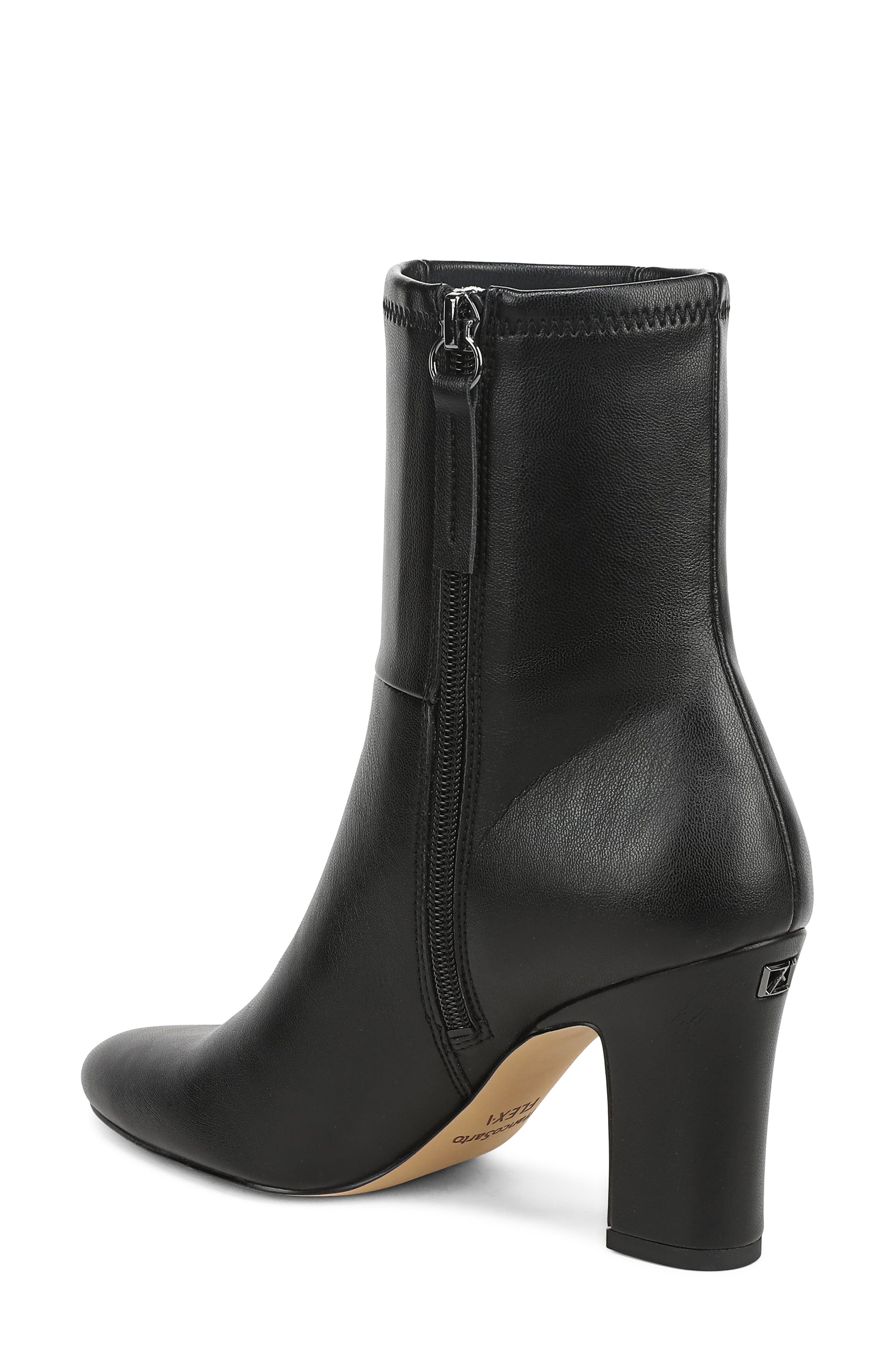 Flexa Jael Demi Block Heel Bootie, Alternate, color, BLACK