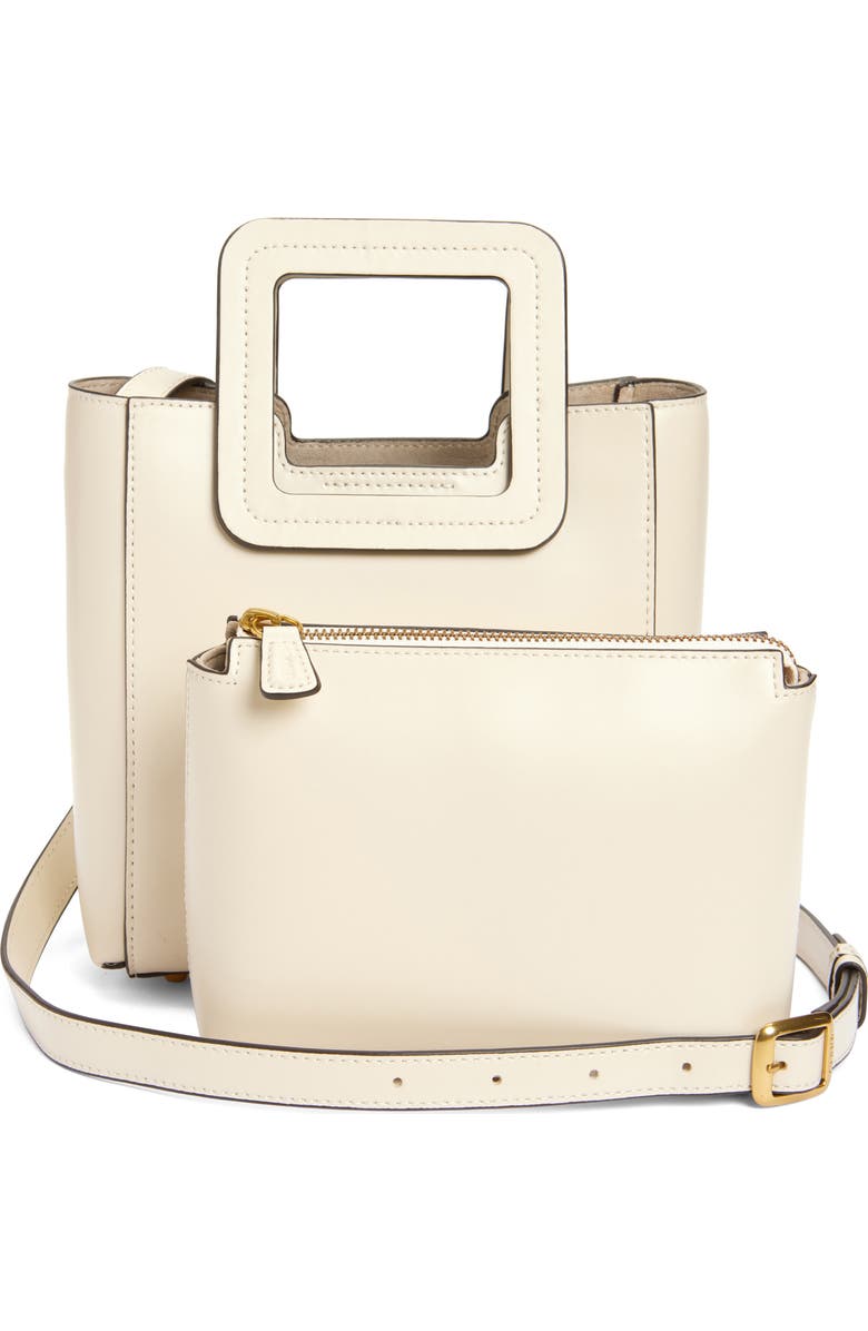STAUD Mini Shirley Leather Satchel, Alternate, color,