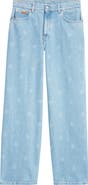 Martine Rose Logo Stamp Wide Leg Jeans