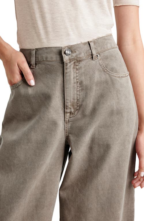 Splendid Carson Barrel Leg Pants In Brown