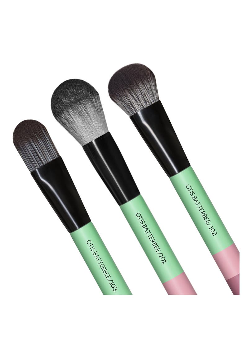 Face Makeup Brush Set, Alternate, color, VERDE