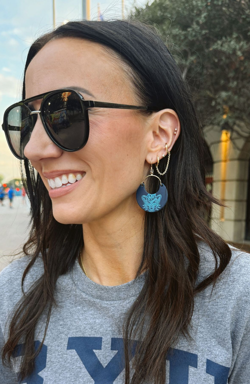Nickel & Suede University Ninas Earrings In Multi