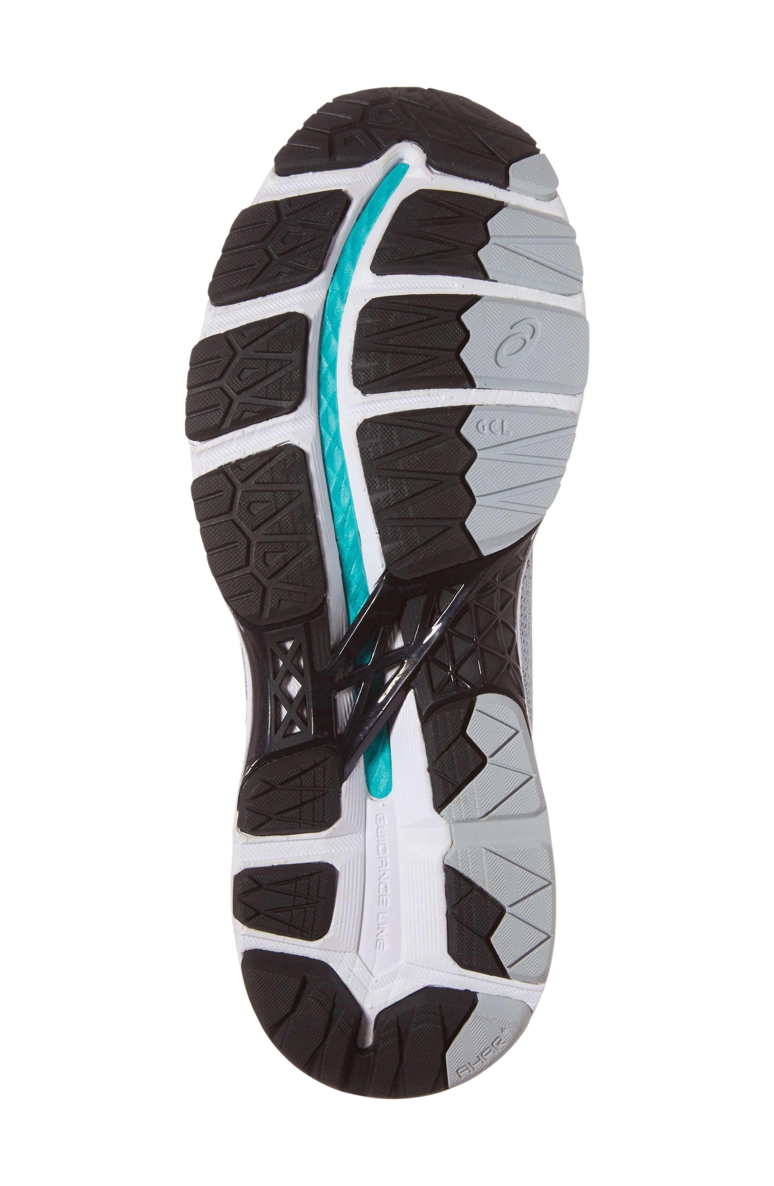 GEL-KAYANO® 24 Running Shoe, Alternate, color, MID GREY/ BLACK/ ATLANTIS