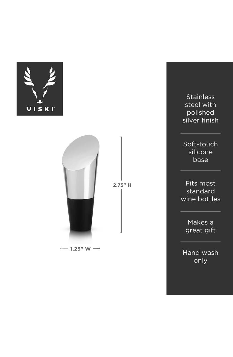 Viski Heavyweight Bottle Stopper, Alternate, color, Harrison