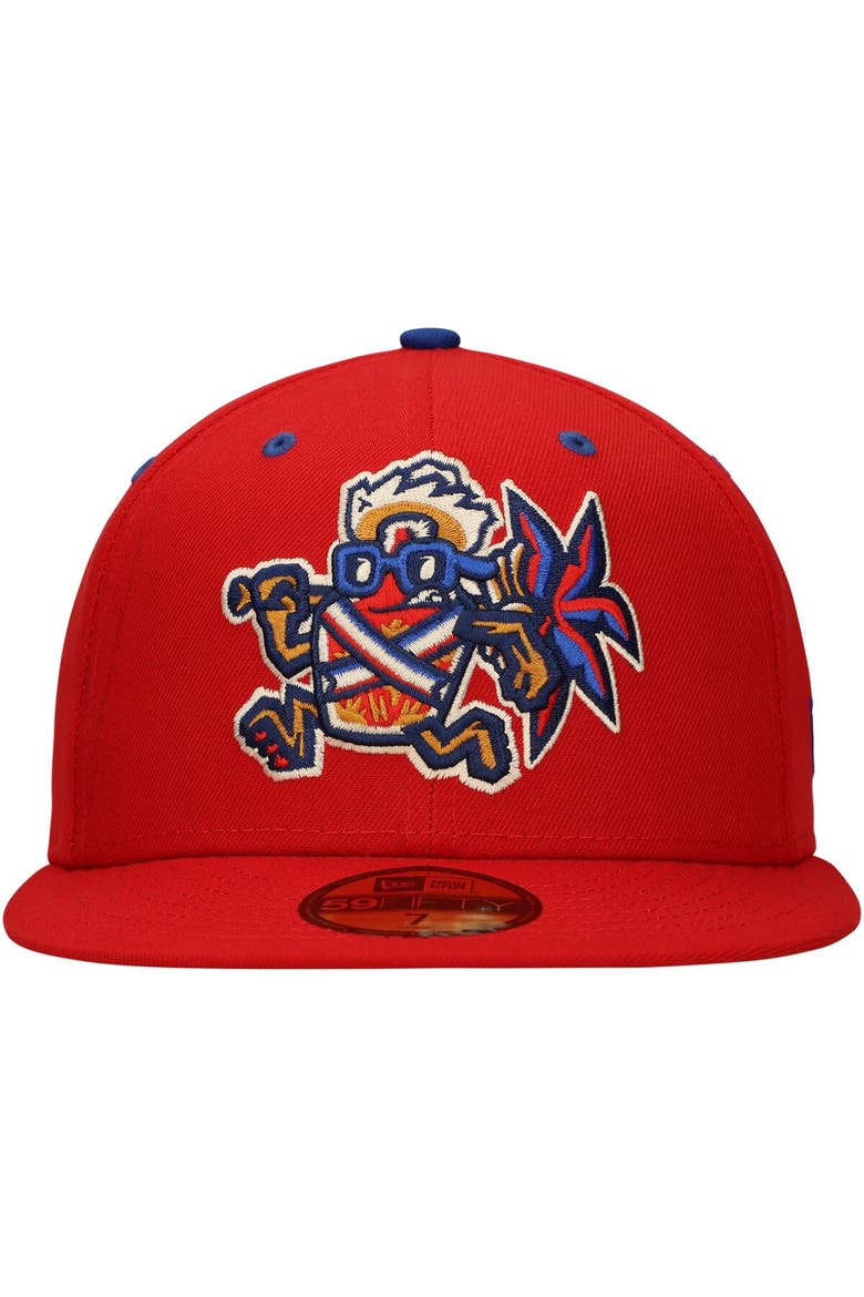 Men's New Era Red Lehigh Valley Mamajuana Copa de la Diversión 59FIFTY Fitted Hat, Alternate, color, Red