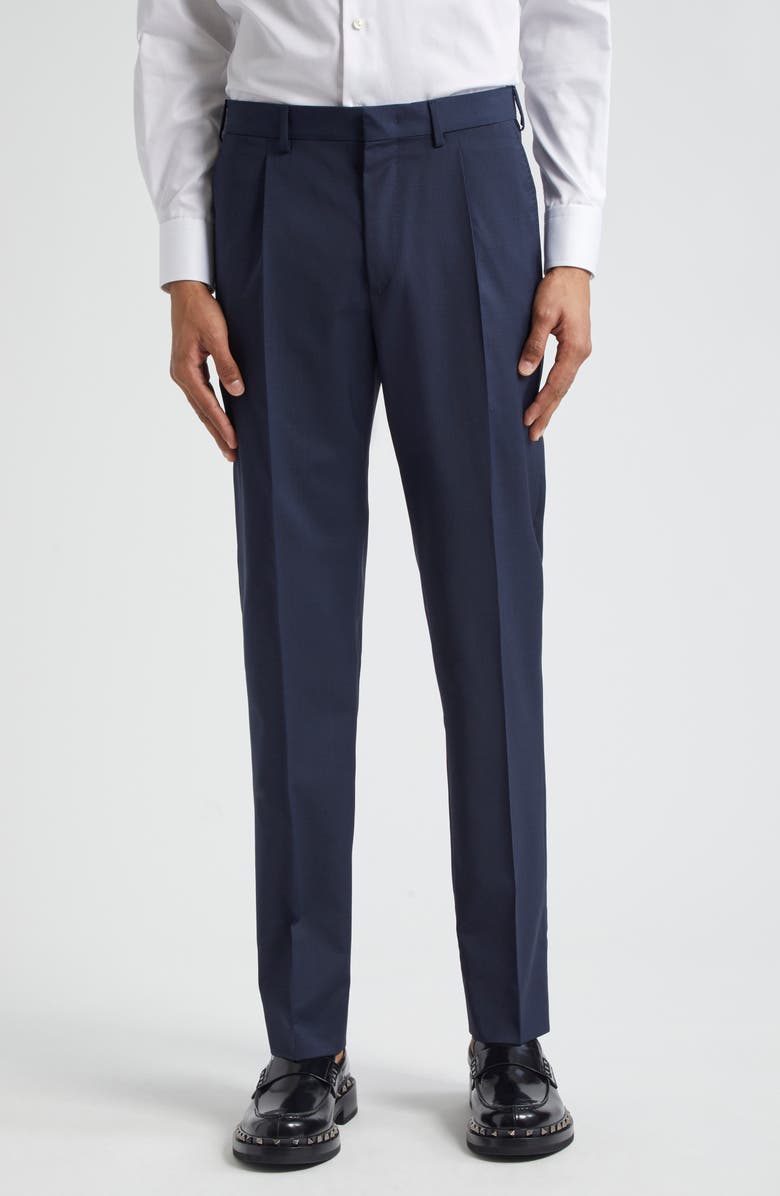 Valentino Crosshatch Stretch Wool Suit, Main, color,