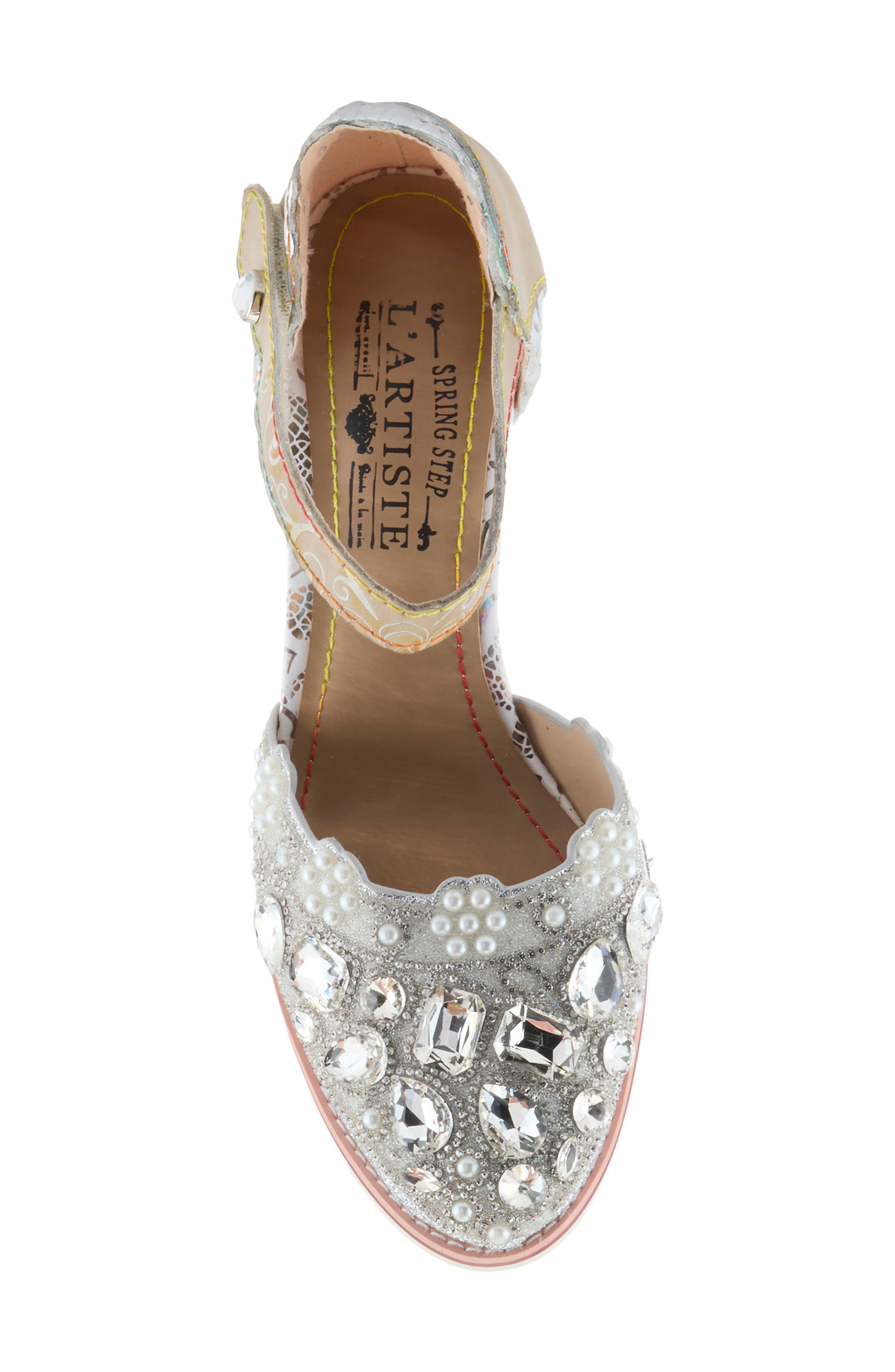 L'Artiste by Spring Step Gem Pump, Alternate, color, Silver Multi