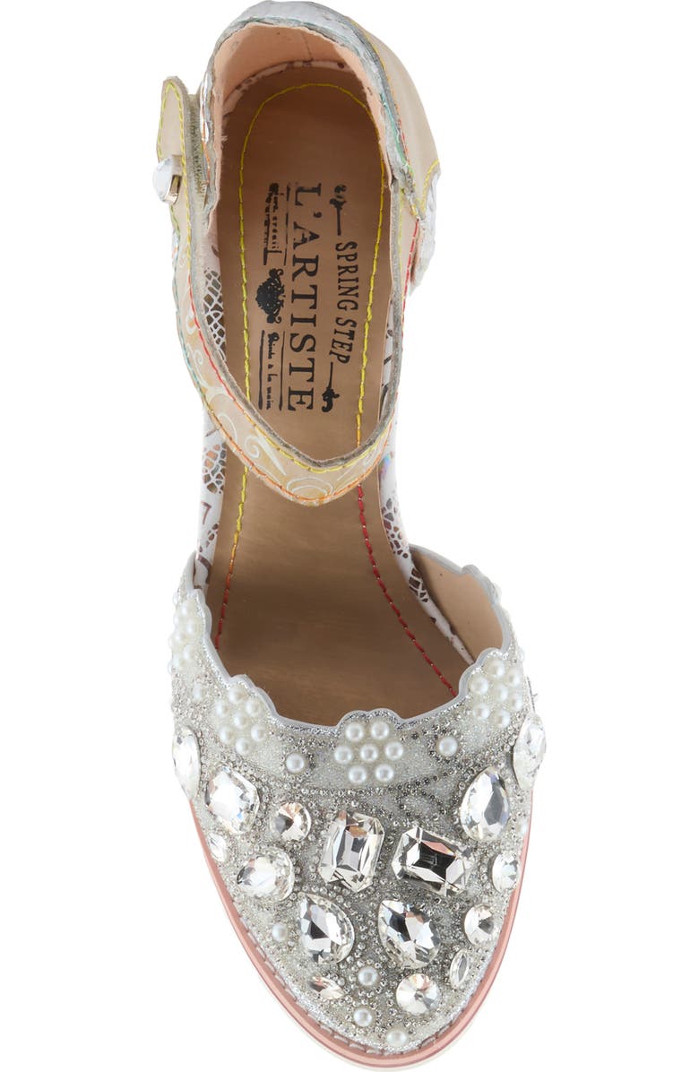 L'Artiste by Spring Step Gem Pump, Alternate, color, Silver Multi