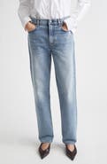 TOTEME Low Rise Organic Cotton Straight Leg Jeans
