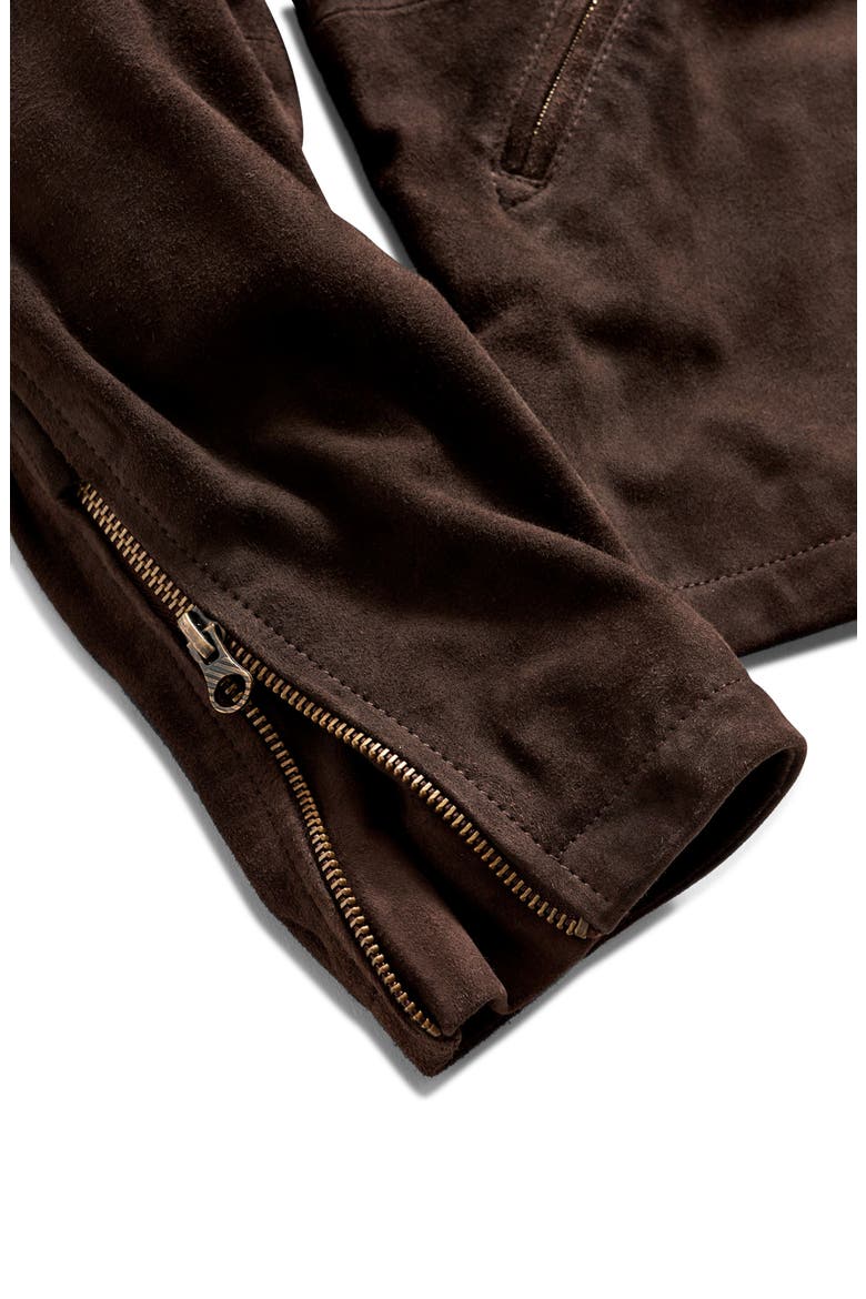 Blake Suede Jacket, Alternate, color, CHOCOLATE