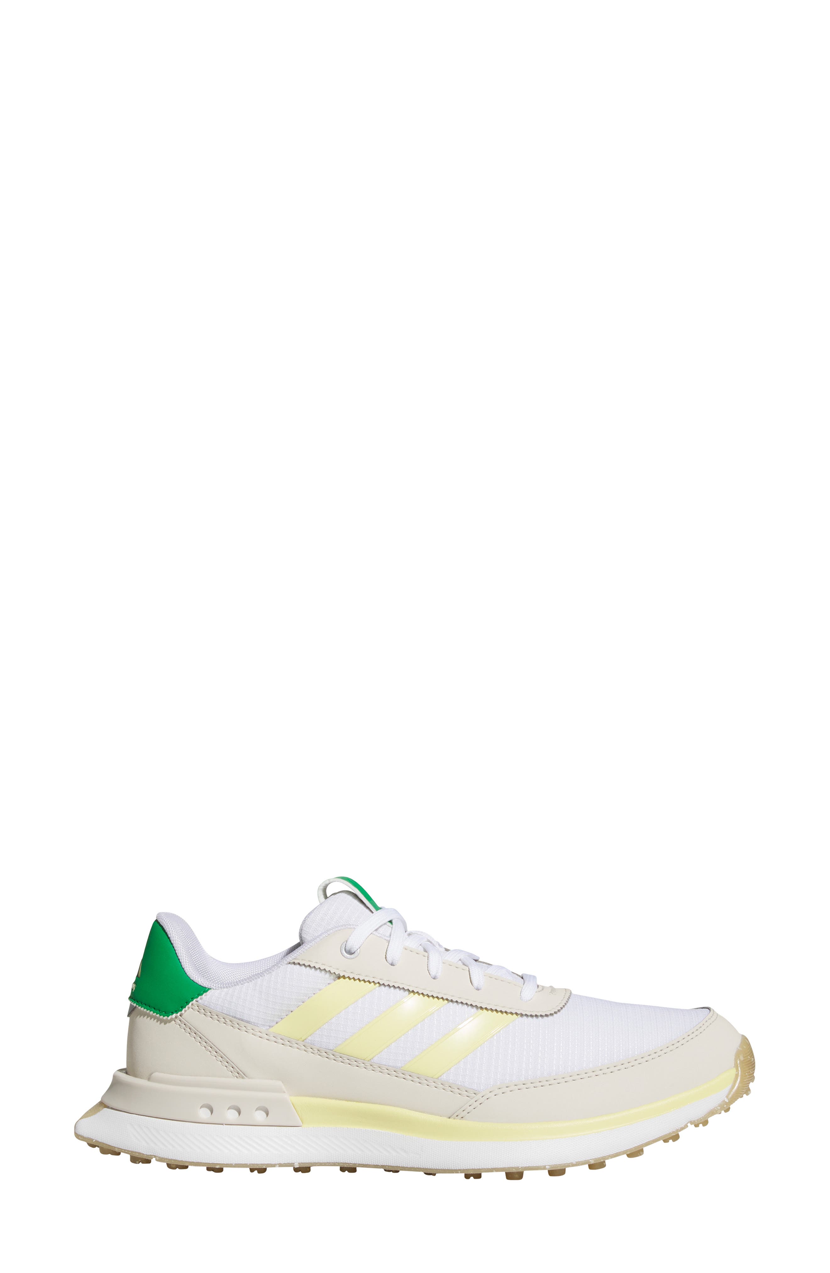 S2G 24 Waterproof Spikeless Golf Shoe, Alternate, color, FEATHER WHITE/YELLOW/ GREEN