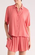 NORDSTROM RACK Easy Gauze Cover-Up Shirt