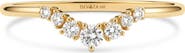 DEVATA Crescent Lab Grown Diamond Ring in 14K Gold