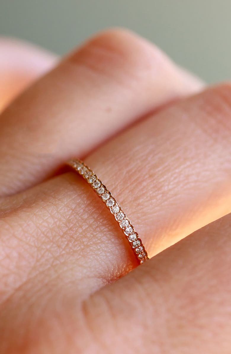 Sethi Couture Diamond Scallop Band, Alternate, color, 18K Rg