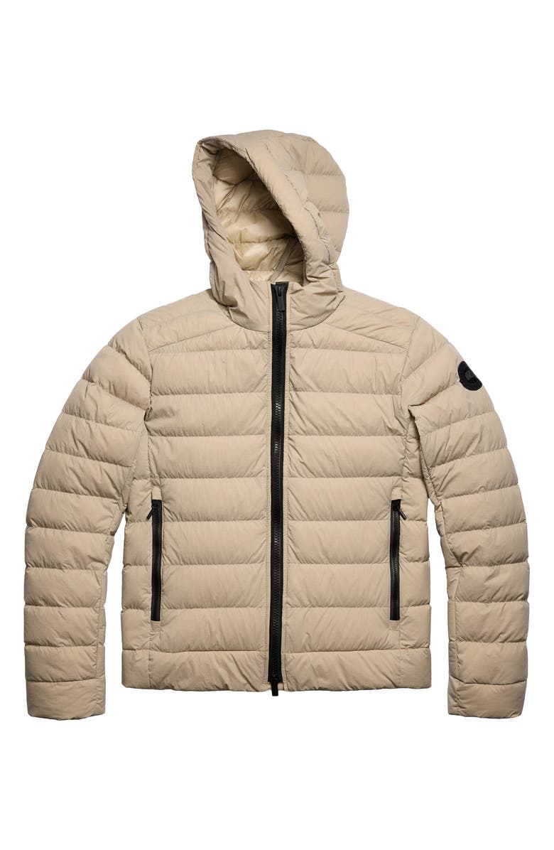 Canada Goose Crofton Water Repellent Packable 750 Fill Power Down Hooded Jacket, Alternate, color, Limestone - Calcaire