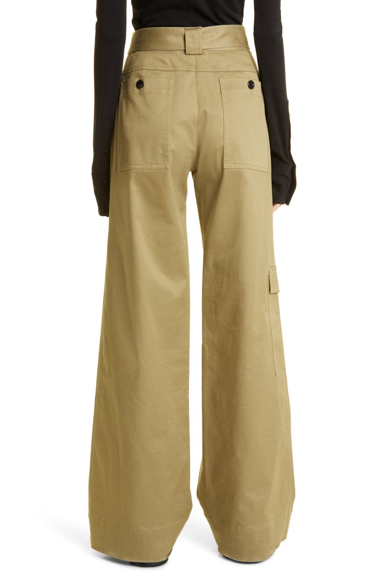 Proenza Schouler White Label Cotton Stretch Twill Cargo Pants, Alternate, color,