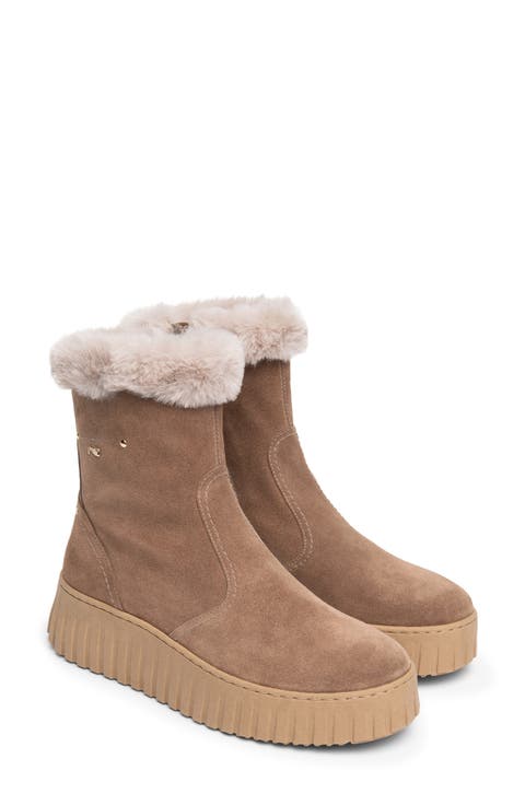 Faux Fur High Top Sneaker
