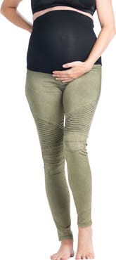 Preggo Leggings Moto Maternity Leggings