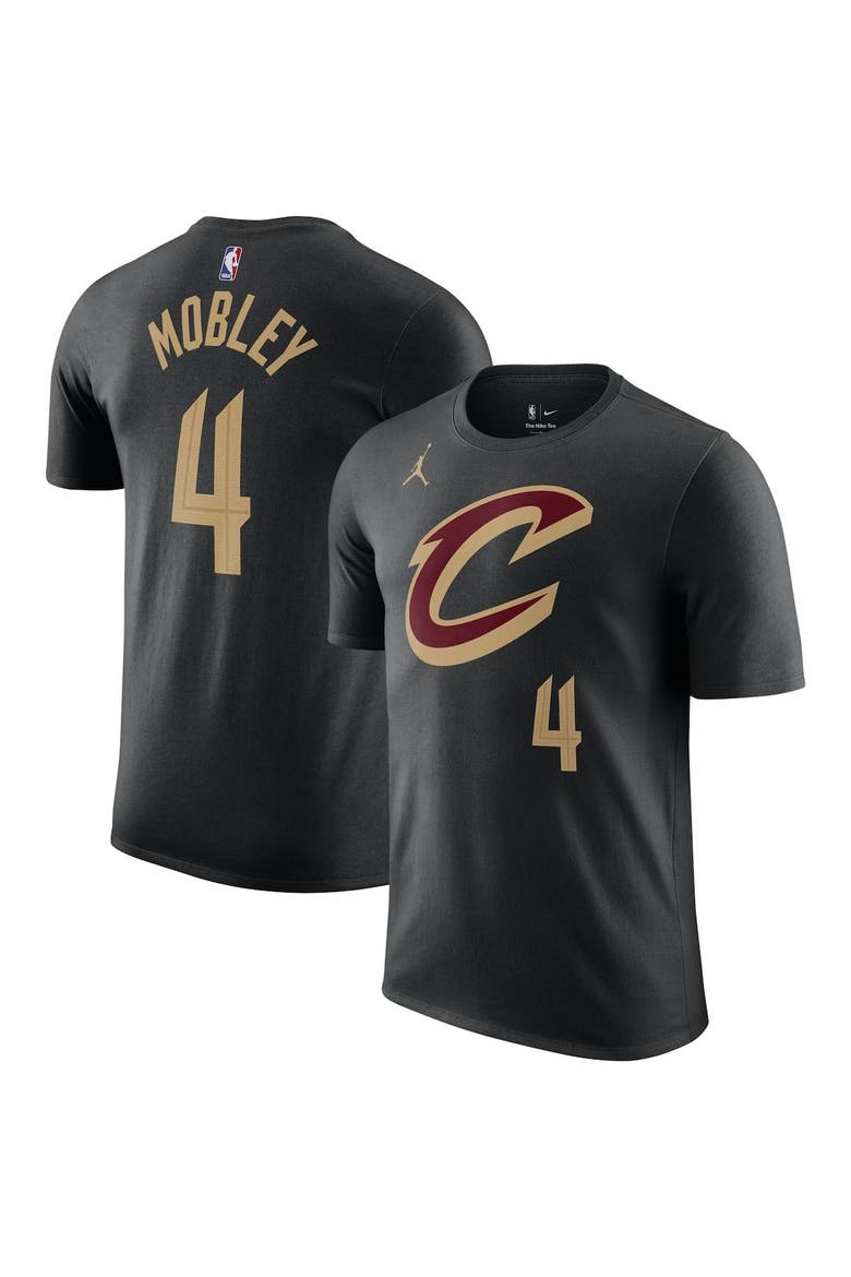 Men's Jordan Brand Evan Mobley Black Cleveland Cavaliers 2022/23 Statement Edition Name & Number T-Shirt, Main, color, Black