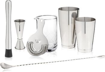 Viski 7-Piece Barware Set in Stainless Steel