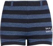 YanYan Daisy Linen Blend Sweater Shorts