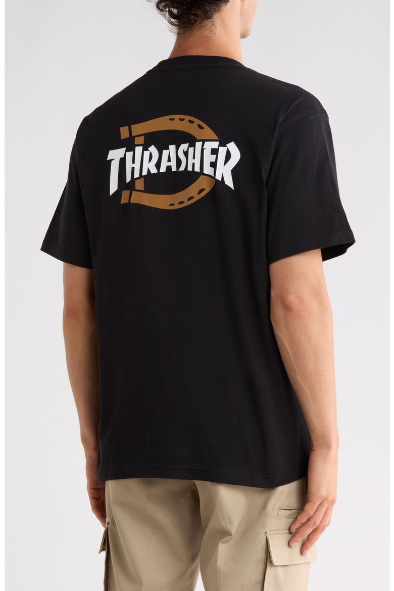 x Thrasher Graphic Tee, Alternate, color, BLACK