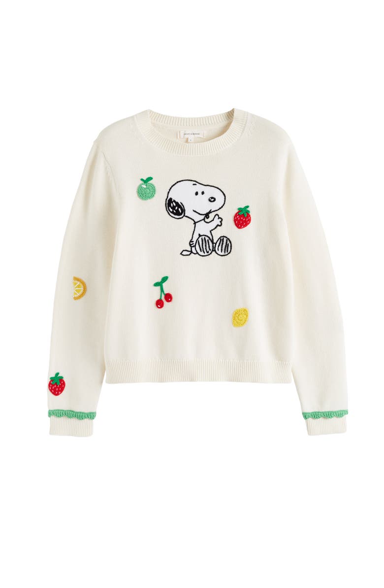 Chinti & Parker Fruity Snoopy Sweater, Alternate, color, Cream