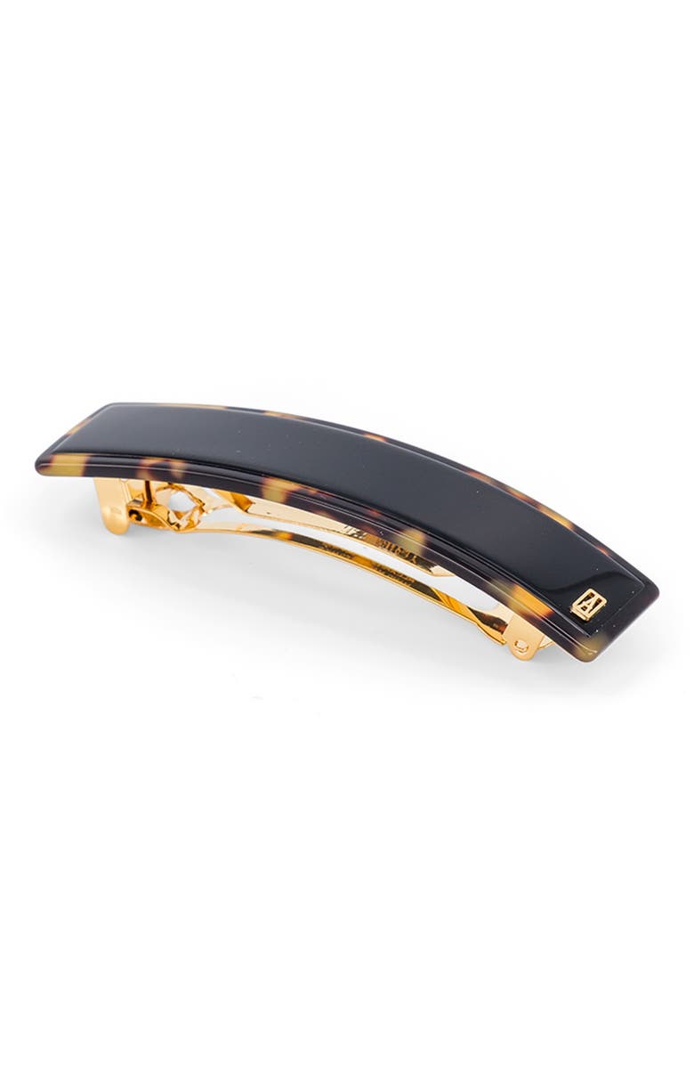 Alexandre de Paris Notre Dame Acetate Barette, Alternate, color, Black Tortoiseshell
