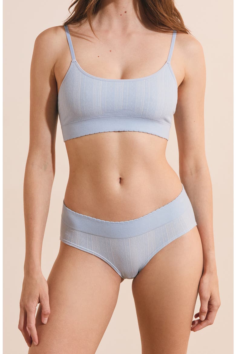 Daily Seamless Boyshorts, Alternate, color, BLEU