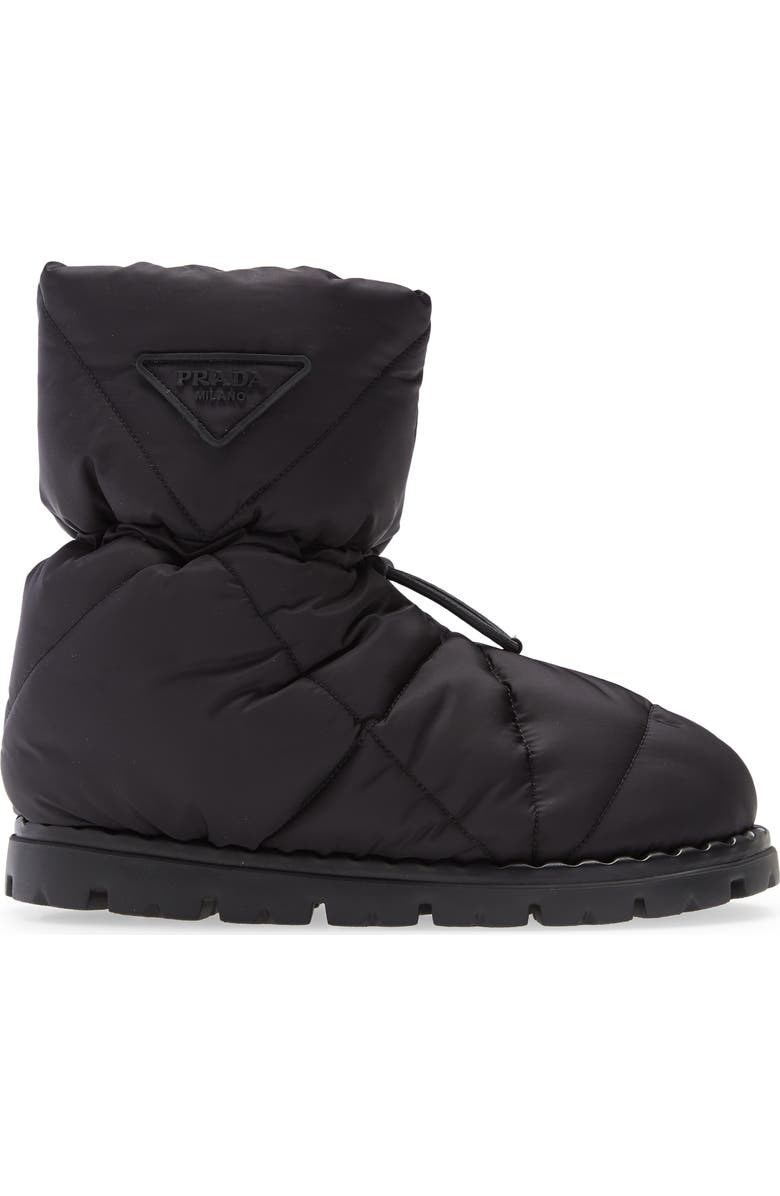 Prada Blow Drawcord Slipper Bootie, Alternate, color,