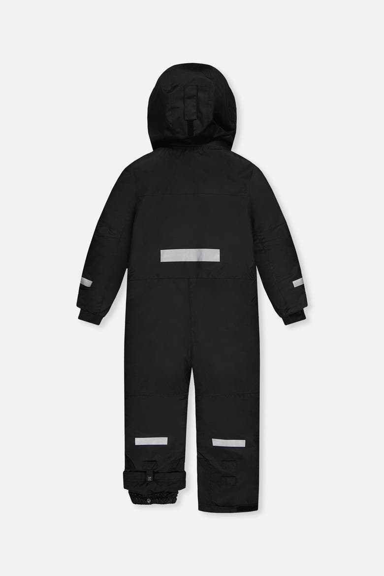 Teknik Fleece-Lined & Reinforced Knees One Piece Snowsuit, Alternate, color, Noir