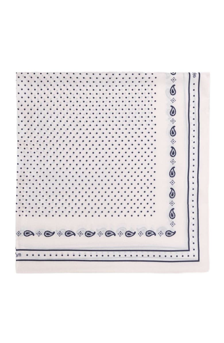 maje 90x90 printed silk scarf, Alternate, color, Ecru