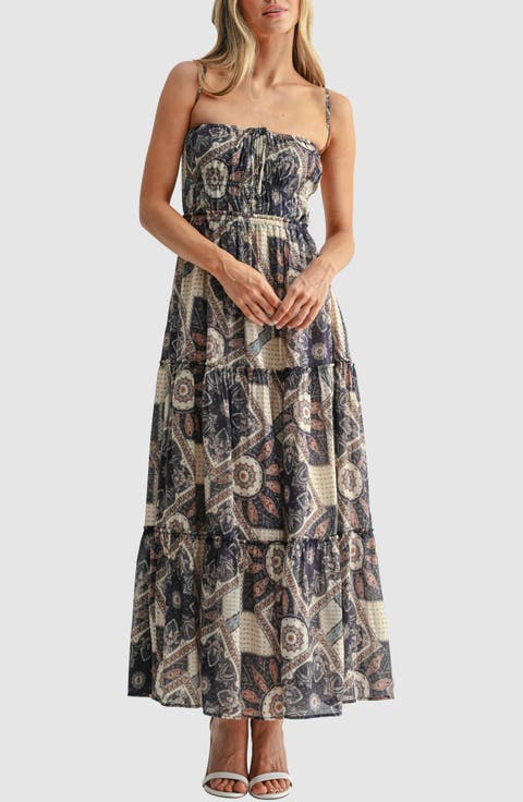 Backless Tiered Maxi Dress