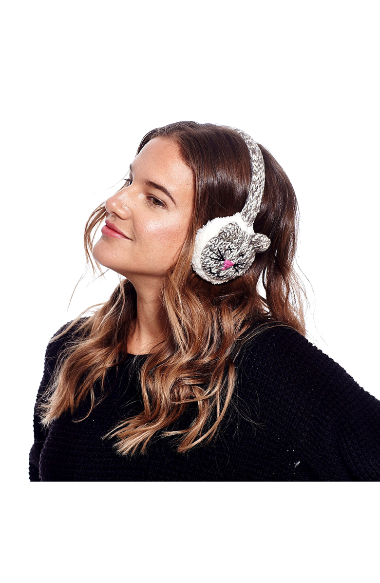 Nirvanna Designs Mouse Earmuffs, Alternate, color, White