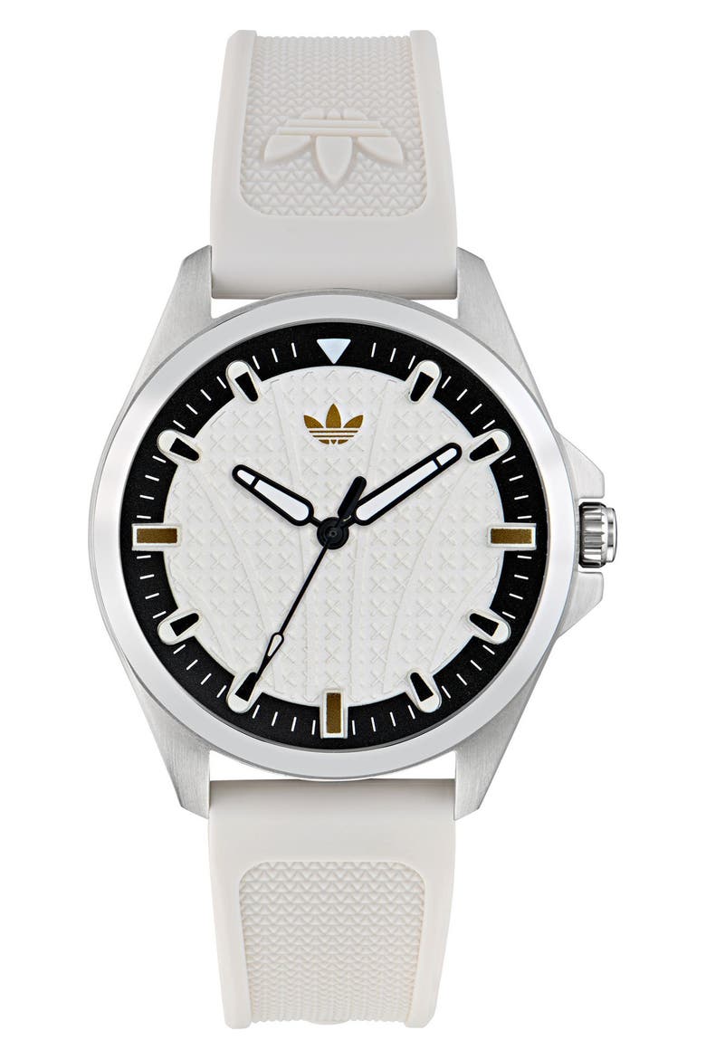 AO Fashion Iconic One White Silicone Strap Watch, 40mm, Main, color, WHITE