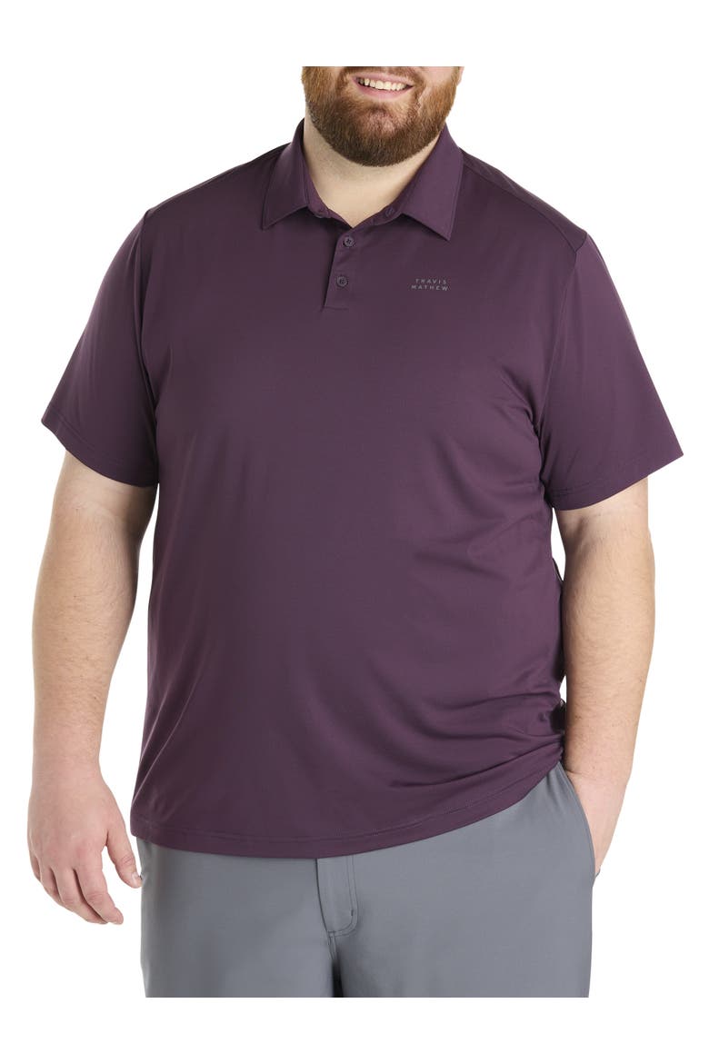 Big & Tall Heater Pro Polo, Main, color, PLUM