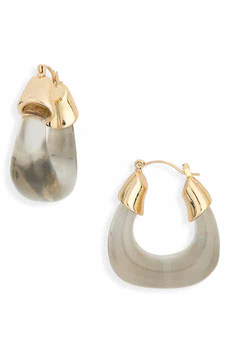 Resin Hoop Earrings