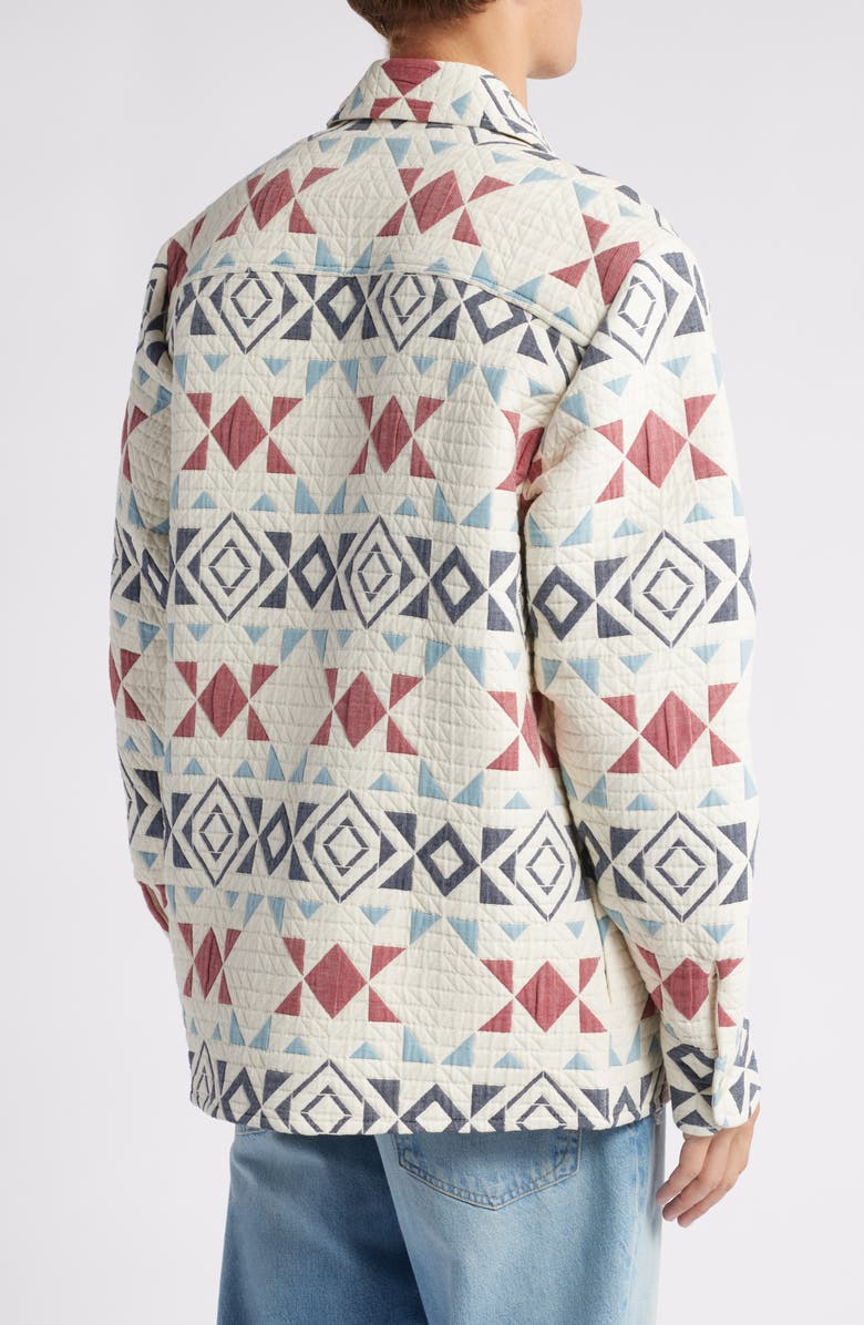 Wax London Otto Quilted Overshirt, Alternate, color,