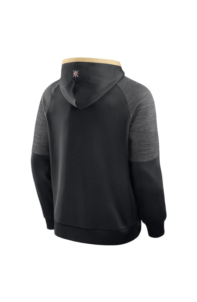 FANATICS Men's Fanatics Black Vegas Golden Knights Goaltender Defender Pullover Hoodie, Alternate, color, Black