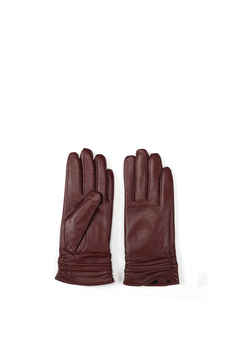 Zephyr Handbag Elina Leather Gloves, Main, color, Burgundy