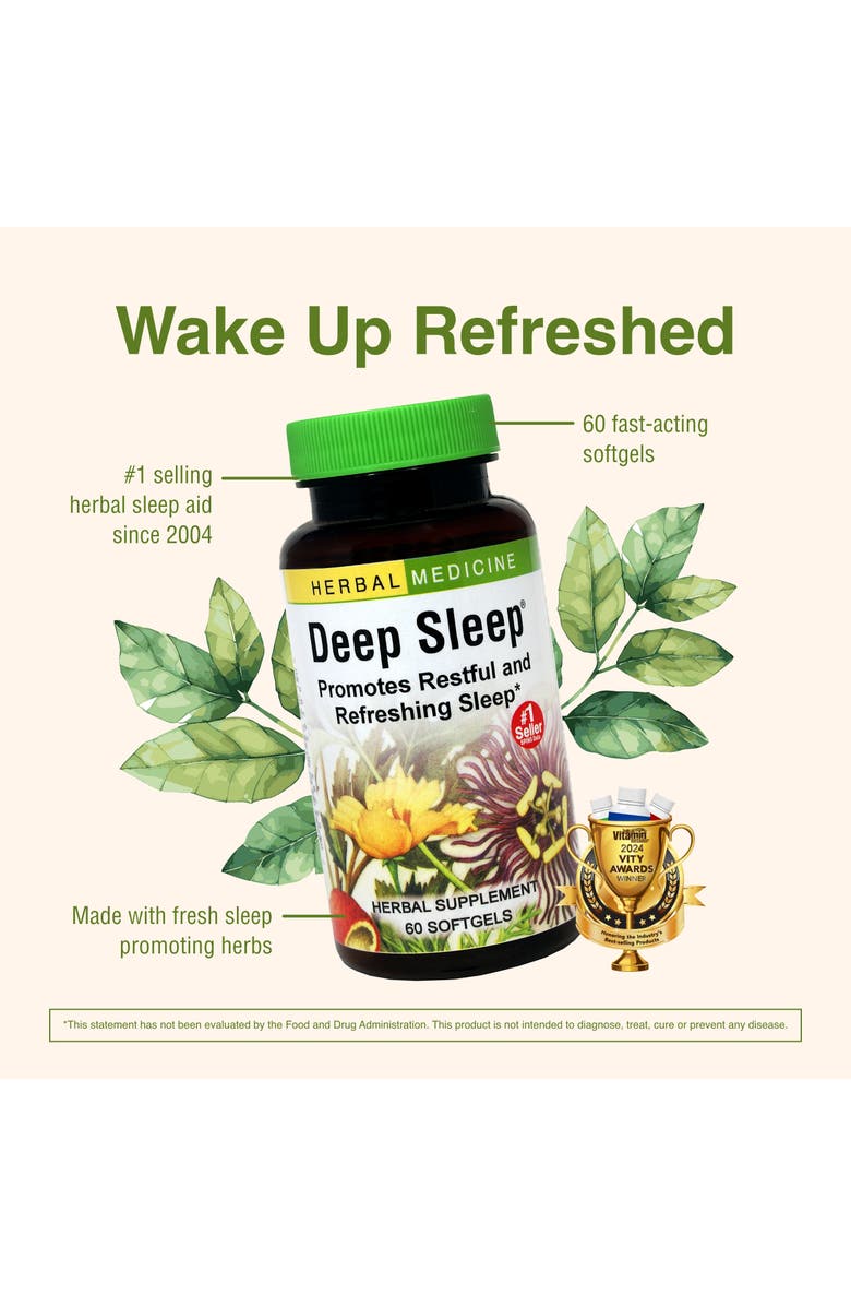 Trace Minerals Deep Sleep Softgels - Herbal Sleep Support Supplement - Rest & Calming Support with Passionflower, Chamomile & Lemon Balm - 60 Softgels, Alternate, color, NO COLOR