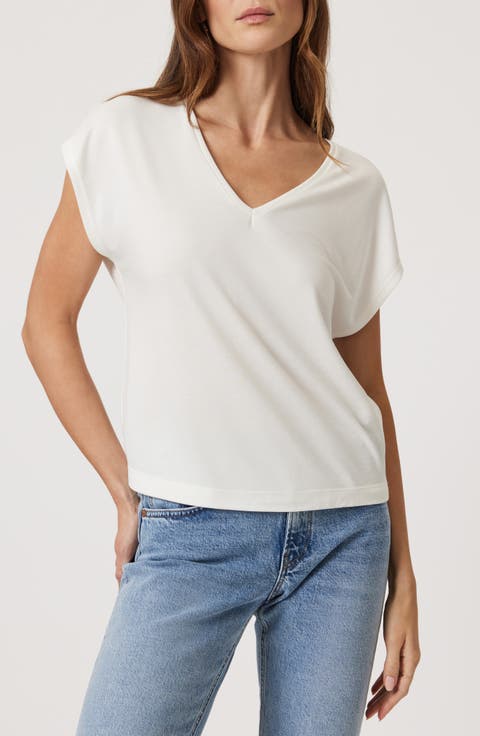 Dolman Sleeve V-Neck Top