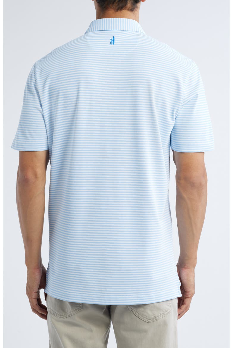 Stetsons Stripe Performance Jersey Polo, Alternate, color, MALIBLU