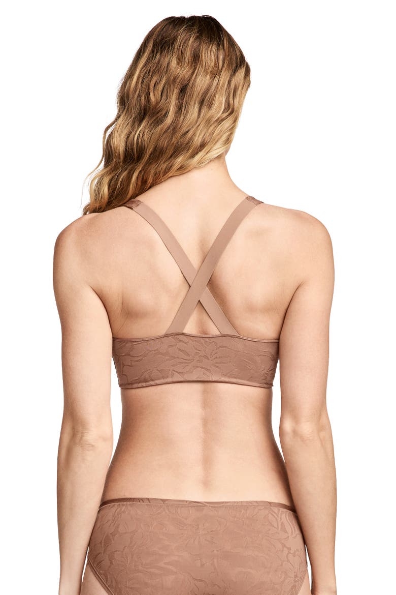 Women's Smooth Touch Lace Bralette, Alternate, color, Almond