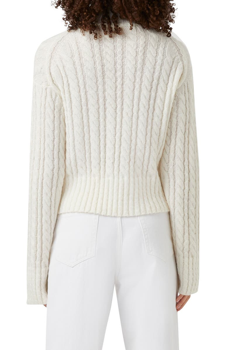 French Connection Jacqueline Cable Knit Sweater, Alternate, color, 