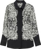 KOBI HALPERIN Willa Lace Silk Shirt