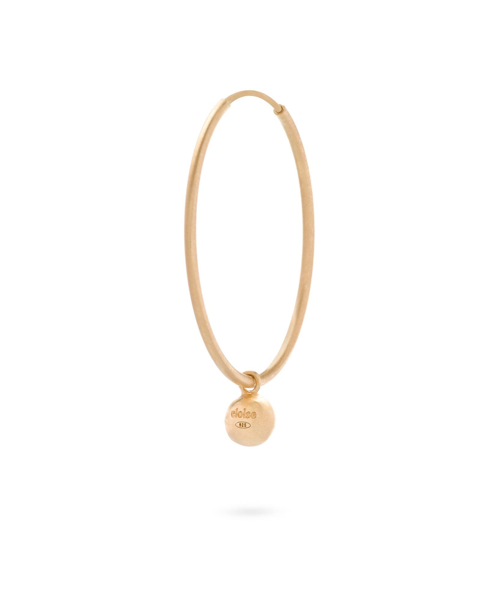 Eloise Jewelry Moon Hoops Natural Gemstones. Handmade in Italy (Women ...