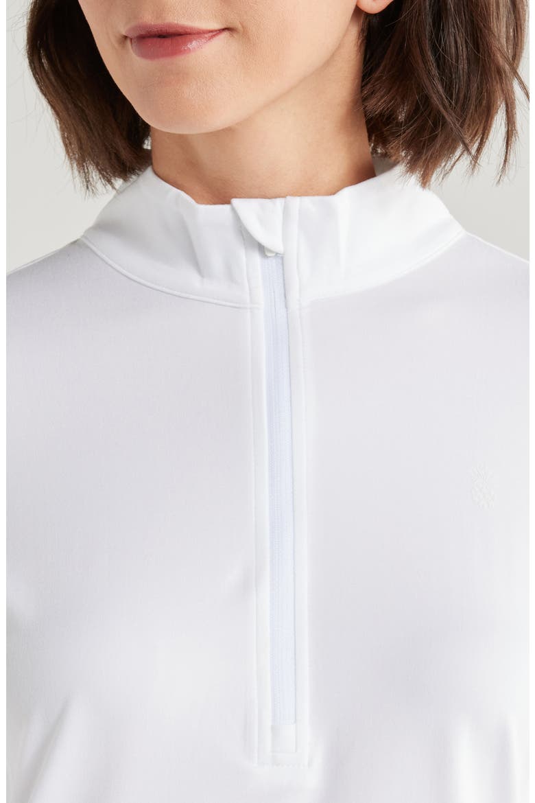 Playa Vista IslandZone® Quarter Zip Top, Alternate, color, WHITE
